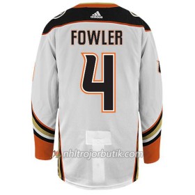 Män Ishockey Anaheim Ducks Tröja CAM FOWLER 4 Adidas Vit Authentic
